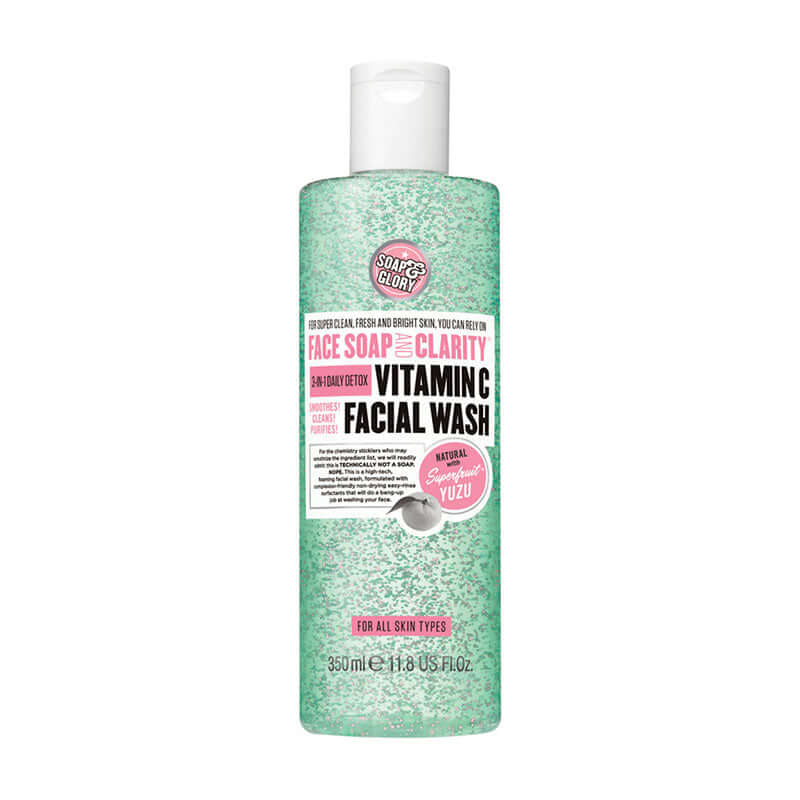 Soap and Glory Face Soap and Clarity 3-in-1 Daily Detox Vitamin C Facial Wash - 350ml - Shopaholic