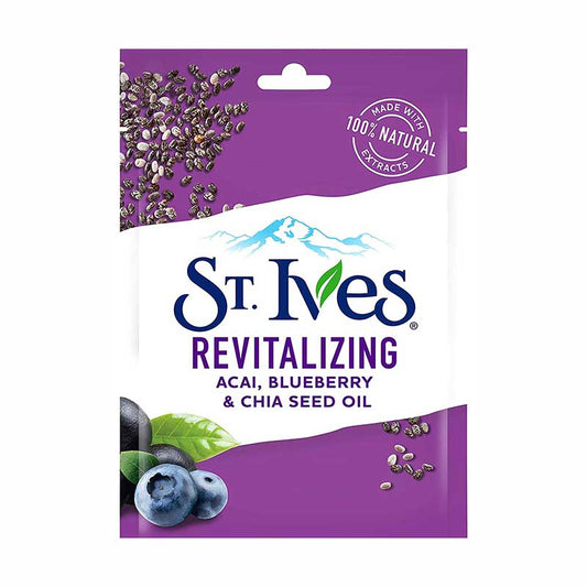 St. Ives Revitalizing Açai, Blueberry & Chia Seed Oil Sheet Mask