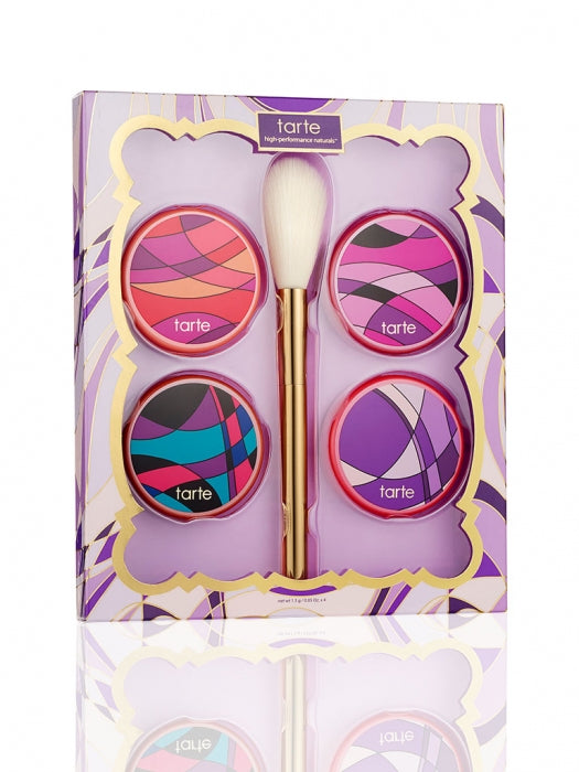 Tarte Sculpted Cheeks Deluxe Amazonian Clay Blush Set and Brush