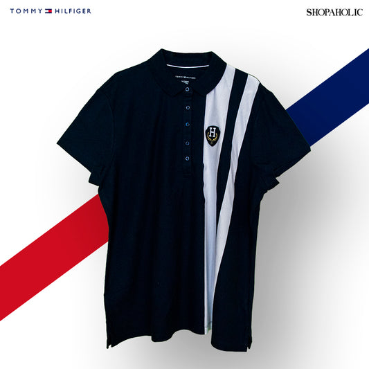 Tommy Hilfiger Striped Crest Polo