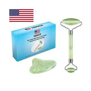 SHOPAHOLIC Truweo Jade Roller & Gua Sha Scraping Massage Tool